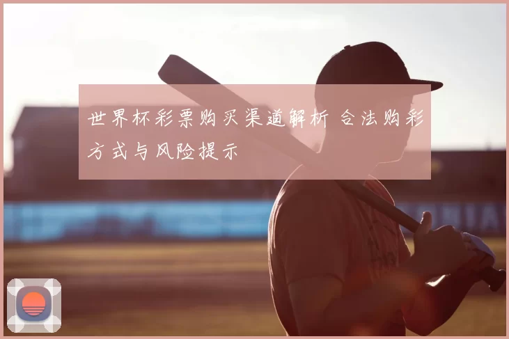 世界杯彩票购买渠道解析 合法购彩方式与风险提示